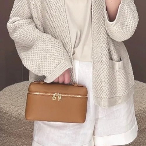 Loro Piana Extra Pocket L19 Woven Calfskin Bag 로로피아나 엑스트라 포켓 L19 위빙 카프스킨 탑핸들 크로스백 19cm