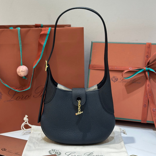 Loro Piana Bobbin Small Canvas Shoulder Bag 로로피아나 보빈 스몰 캔버스 숄더백 19cm