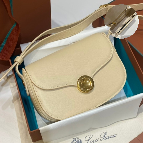 Loro Piana Ghiera Mini Saddle Bag Calfskin 로로피아나 기에라 미니 새들백 카프스킨 18cm