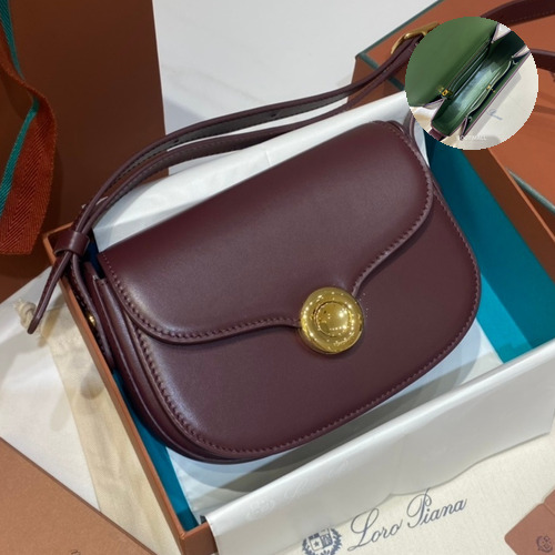 Loro Piana Ghiera Mini Saddle Bag Calfskin 로로피아나 기에라 미니 새들백 카프스킨 18cm