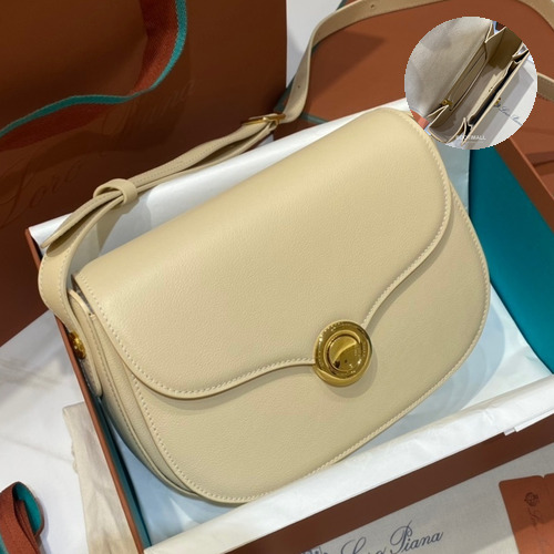 Loro Piana Ghiera Saddle Bag Calfskin 로로피아나 기에라 새들백 카프스킨 23cm