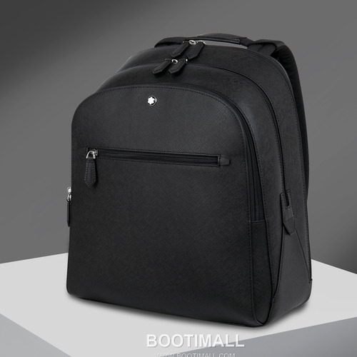 Montblanc B130275 Calfskin Black Backpack 몽블랑 B130275 카프스킨 블랙 백팩