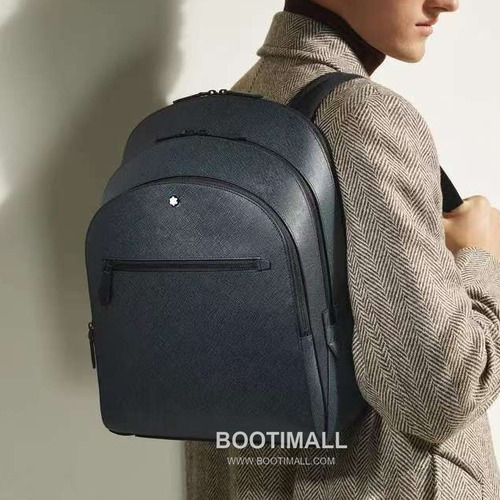 Montblanc B220335 Calfskin Blue Backpack 몽블랑 B220335 카프스킨 블루 백팩