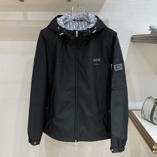 Dior SS26 Logo Hooded Windbreaker Jacket 디올 SS26 로고 후드 바람막이 재킷