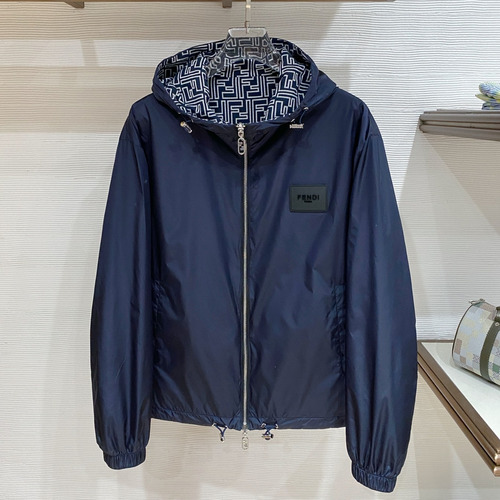 Fendi SS26 Reversible Hooded Windbreaker Jacket 펜디 SS26 리버서블 후드 바람막이 재킷