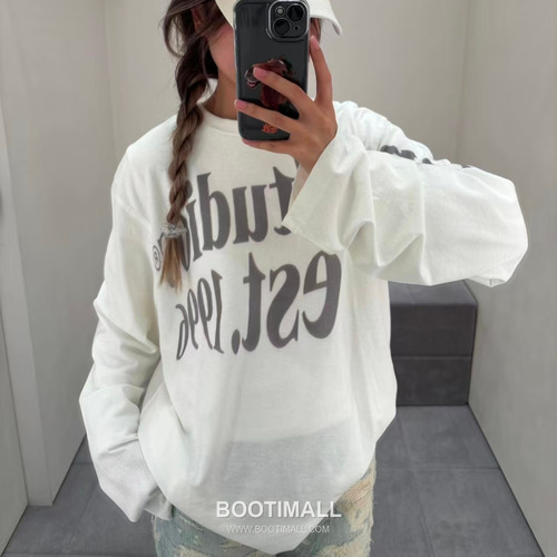 Acne Studios SS26 Distressed Logo Long Sleeve T-Shirt 아크네 스튜디오 SS26 디스트레스드 로고 롱슬리브 티셔츠