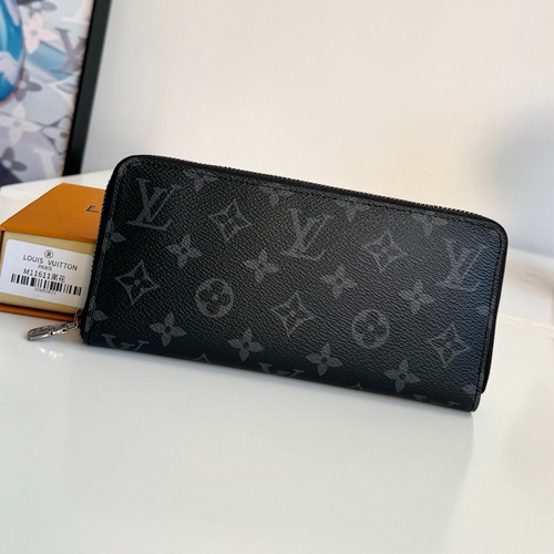 Louis Vuitton Zippy Horizontal Monogram Eclipse Wallet 루이비통 지피 호리즌탈 모노그램 이클립스 장지갑 M11611 21cm