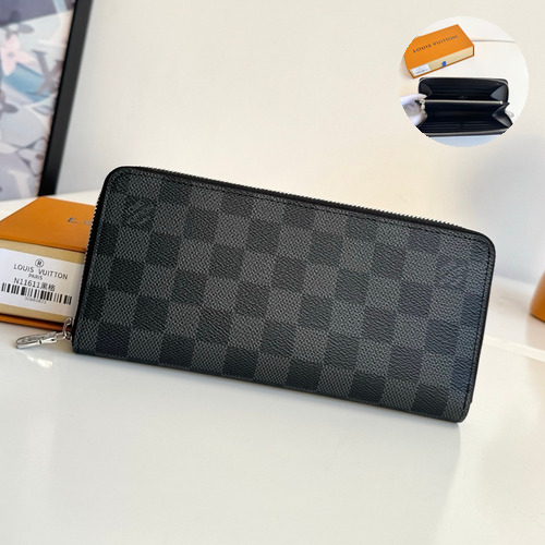 Louis Vuitton Zippy Horizontal Monogram Eclipse Wallet 루이비통 지피 호리즌탈 모노그램 이클립스 장지갑 M11611 21cm