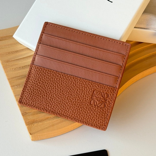 Loewe Card Holder Pebbled Calfskin Wallet 로에베 카드 홀더 페블드 카프스킨 카드지갑 L1150 10cm