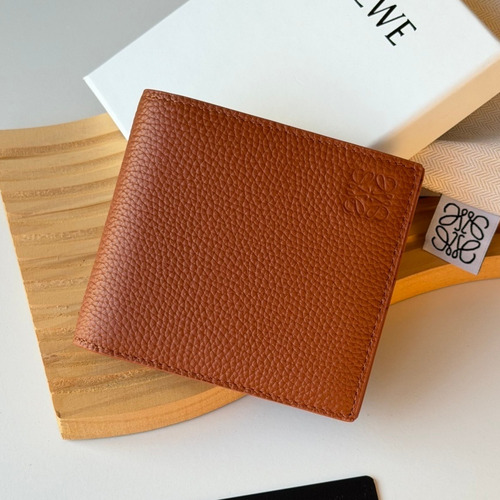 Loewe Puzzle Pebbled Calfskin Bi-Fold Wallet 로에베 퍼즐 페블드 카프스킨 반지갑 L1147 11cm