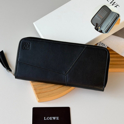 Loewe Puzzle Zip Long Wallet Calfskin 로에베 퍼즐 지퍼 장지갑 카프스킨 L1130 19cm