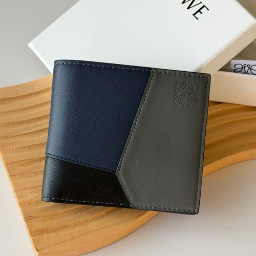 Loewe Puzzle Smooth Calfskin Bi-Fold Wallet 로에베 퍼즐 스무스 카프스킨 반지갑 L1131 11cm