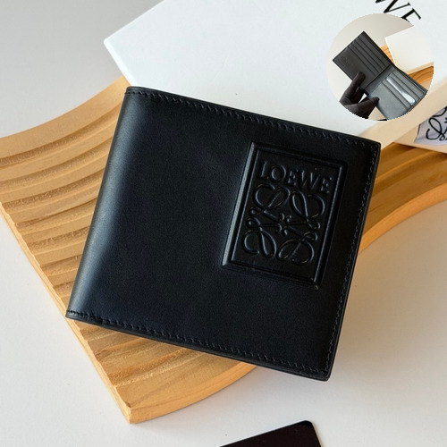 Loewe Puzzle Embossed Smooth Calfskin Bi-Fold Wallet 로에베 퍼즐 엠보싱 스무스 카프스킨 반지갑 L1139 11cm