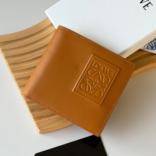 Loewe Puzzle Embossed Smooth Calfskin Bi-Fold Wallet 로에베 퍼즐 엠보싱 스무스 카프스킨 반지갑 L1139 11cm