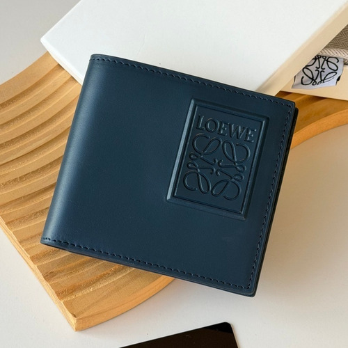 Loewe Puzzle Embossed Smooth Calfskin Bi-Fold Wallet 로에베 퍼즐 엠보싱 스무스 카프스킨 반지갑 L1139 11cm