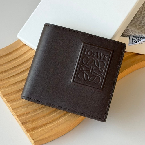 Loewe Puzzle Embossed Smooth Calfskin Bi-Fold Wallet 로에베 퍼즐 엠보싱 스무스 카프스킨 반지갑 L1139 11cm