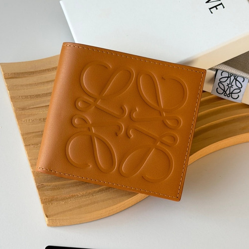 Loewe Puzzle Embossed Calfskin Bi-Fold Wallet 로에베 퍼즐 엠보싱 카프스킨 반지갑 L1140 11cm