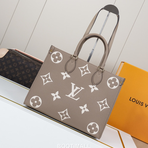 Louis Vuitton OnTheGo MM Monogram Empreinte Tote Bag 루이비통 온더고 MM 모노그램 앙프렝뜨 토트백 M45494 35cm
