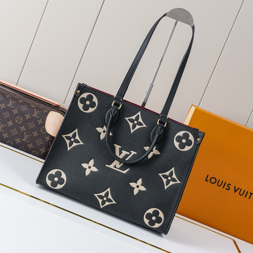 Louis Vuitton OnTheGo MM Monogram Empreinte Tote Bag 루이비통 온더고 MM 모노그램 앙프렝뜨 토트백 M45494 35cm