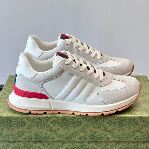 Gucci Screener Leather Fabric Low Sneakers 구찌 스크리너 레더 패브릭 로우 스니커즈