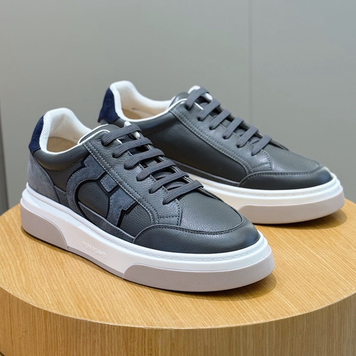 Salvatore Ferragamo Gancini Mesh Leather Low Sneakers 살바토레 페라가모 간치니 메쉬 레더 로우 스니커즈