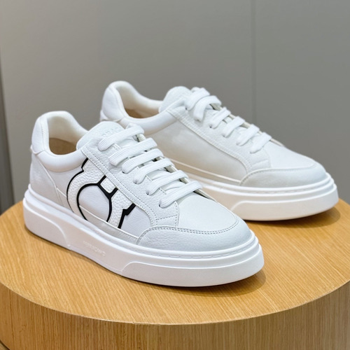 Salvatore Ferragamo Gancini Mesh Leather Low Sneakers 살바토레 페라가모 간치니 메쉬 레더 로우 스니커즈