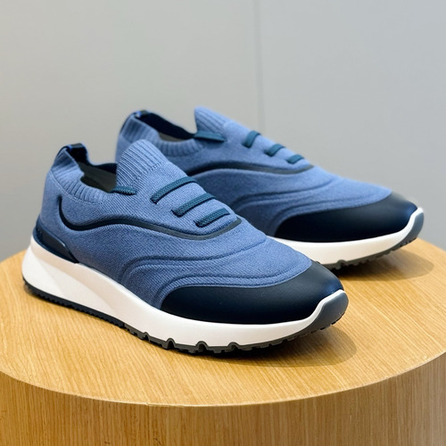 Brunello Cucinelli Knit Leather Low Sneakers 브루넬로 쿠치넬리 니트 레더 로우 스니커즈