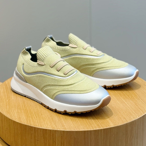 Brunello Cucinelli Knit Leather Low Sneakers 브루넬로 쿠치넬리 니트 레더 로우 스니커즈