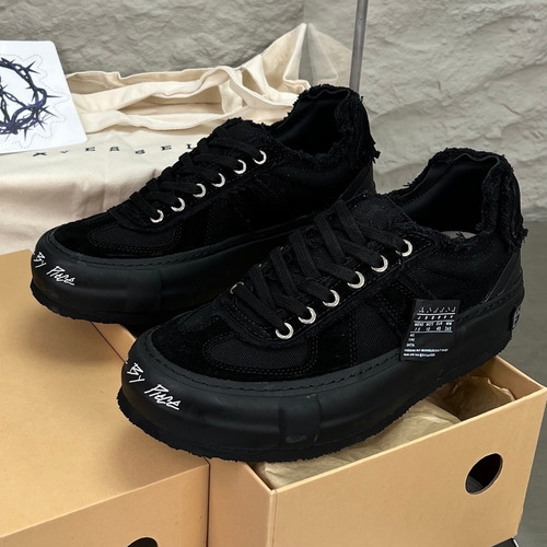 xVESSEL G.O.P Low Deconstructed Suede Sneakers 엑스베슬 G.O.P 로우 디컨스트럭티드 스웨이드 스니커즈