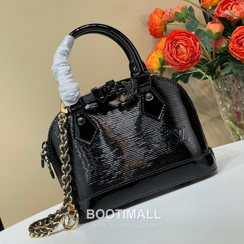 Louis Vuitton Alma Mini LV&I Epi Leather Top Handle Bag 루이비통 알마 미니 K00015 LV&I 에피 레더 탑핸들백 18cm
