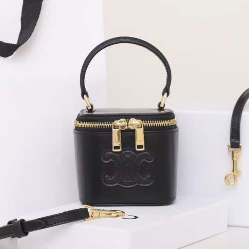 CELINE Mini Vanity Calfskin Leather Shoulder Bag 10J762 셀린느 미니 바니티 카프스킨 숄더백 9.5cm