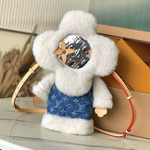 Louis Vuitton Vivienne Backpack Washed Jeans Denim Wool Bag M26786 루이비통 비비엔느 워시드 진 데님 울 백팩 13cm