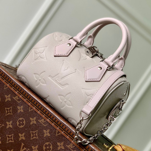 Louis Vuitton Speedy 20 M28343 Monogram Empreinte Leather Shoulder Bag 루이비통 스피디 20 모노그램 앙프렝뜨 레더 숄더백 20.5cm