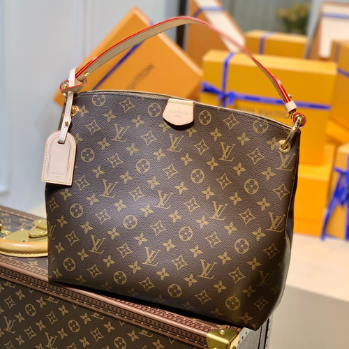 Louis Vuitton Graceful PM M43701 Monogram Canvas Shoulder Bag 루이비통 그레이스풀 PM 모노그램 캔버스 숄더백 35cm