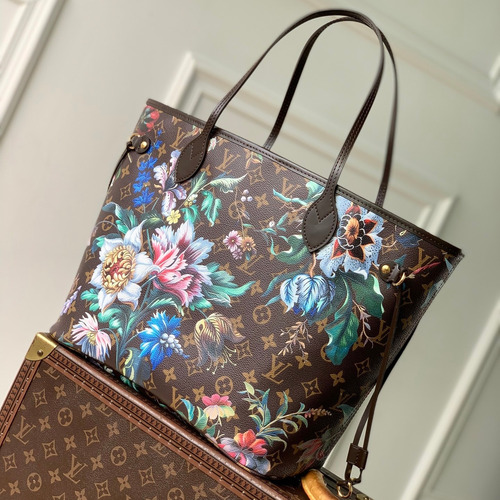 Louis Vuitton Neverfull MM M28918 Monogram Eden Coated Canvas Shoulder Bag 루이비통 네버풀 MM 모노그램 에덴 코팅 캔버스 숄더백 31cm