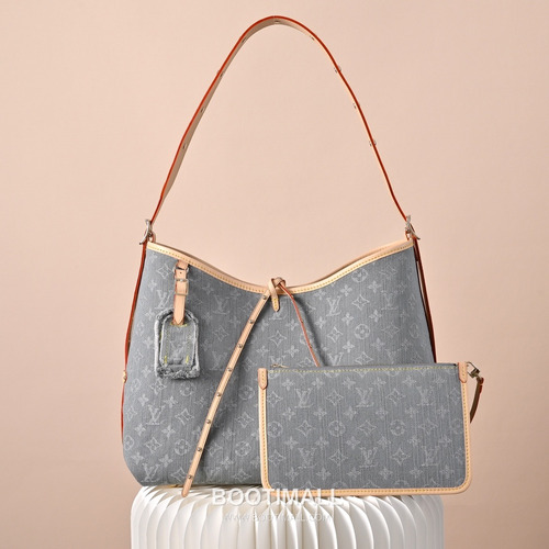 Louis Vuitton Carryall MM M13289 Monogram Denim Canvas Shoulder Bag 루이비통 캐리올 MM 모노그램 데님 캔버스 숄더백 39cm