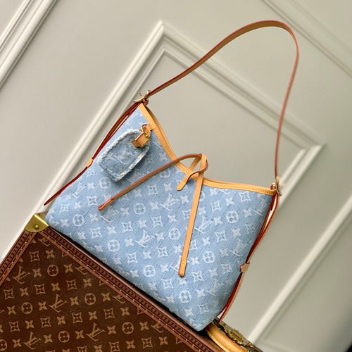 Louis Vuitton Carryall BB M11462 Monogram Denim Canvas Shoulder Bag 루이비통 캐리올 BB 모노그램 데님 캔버스 숄더백 29cm
