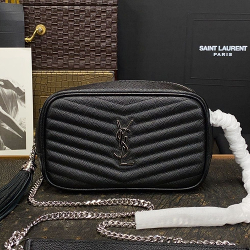 Saint Laurent Lou Camera Bag 612579 Calfskin Leather Shoulder Bag 생로랑 루 카메라백 카프스킨 가죽 숄더백 19cm