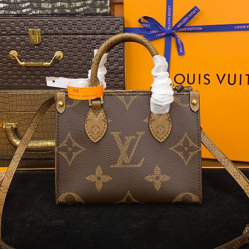 Louis Vuitton OnTheGo Tote Bag M46839 Monogram Canvas Reverse Trim Bag 루이비통 온더고 토트백 모노그램 캔버스 리버스 트림 백 18cm