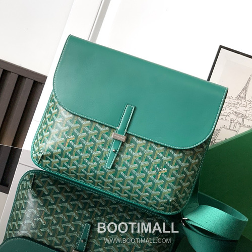 Goyard Coursier Goyardine Canvas Messenger Bag 8069 고야드 쿠르시에 고야딘 캔버스 메신저 크로스백 32cm