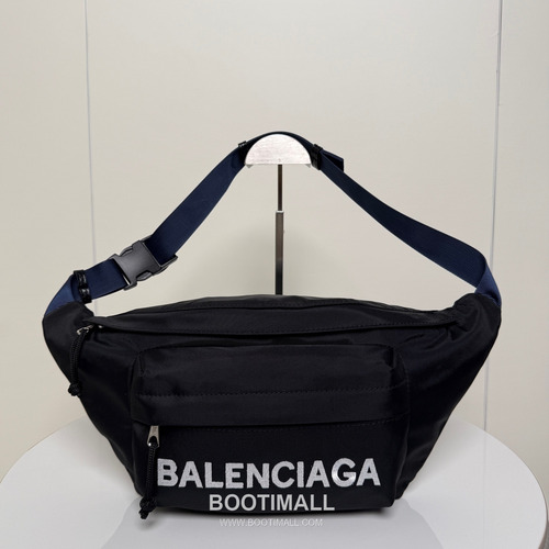 Balenciaga Wheel Logo Embroidered Nylon Belt Bag B0038 발렌시아가 휠 로고 자수 나일론 벨트백 23cm
