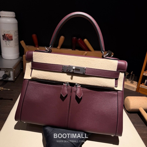 Hermès Kelly Lakis Swift Leather Double Zip Bag 28 에르메스 켈리 라키스 스위프트 레더 더블 지퍼 숄더백 28cm