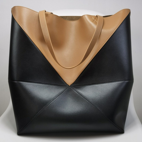Loewe Puzzle Fold Glossy Calfskin Leather Large Tote Bag 1761 로에베 퍼즐 폴드 글로시 카프스킨 레더 라지 토트백 42cm