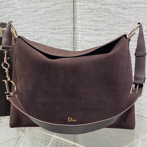 Dior Christian Dior Suede Leather Hobo Shoulder Bag 디올 크리스찬 디올 스웨이드 레더 호보 숄더 크로스백 39cm