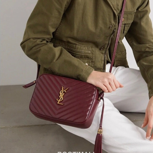 Saint Laurent Lou Calfskin Leather Camera Bag 574494 생로랑 루 카프스킨 레더 카메라 크로스백 23cm