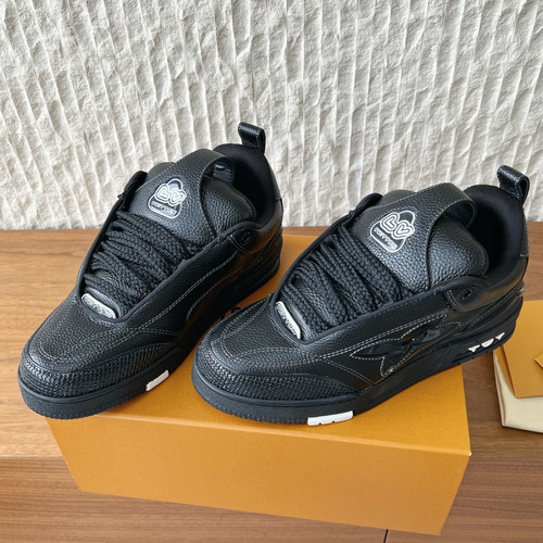 Louis Vuitton LV Skate Suede Leather Mesh Chunky Sneakers 루이비통 LV 스케이트 스웨이드 레더 메쉬 청키 스니커즈