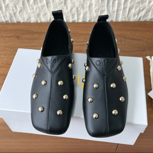 Chloé Leather Studded Ballet Flats 끌로에 레더 스터드 발레 플랫 슈즈
