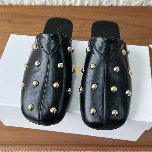 Chloé Leather Studded Ballet Flats 끌로에 레더 스터드 발레 플랫 슈즈