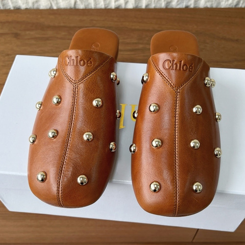 Chloé Leather Studded Ballet Flats 끌로에 레더 스터드 발레 플랫 슈즈