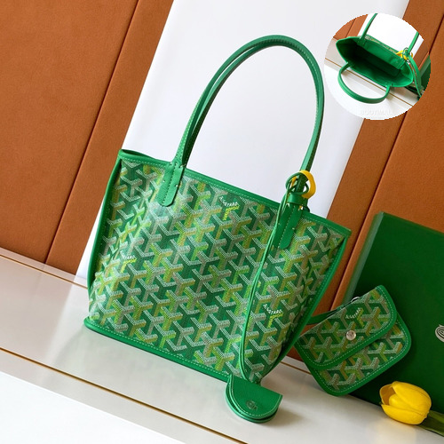 Goyard Anjou Mini Reversible Leather Tote Bag G8003 고야드 앙주 미니 리버서블 레더 토트백 19.5cm